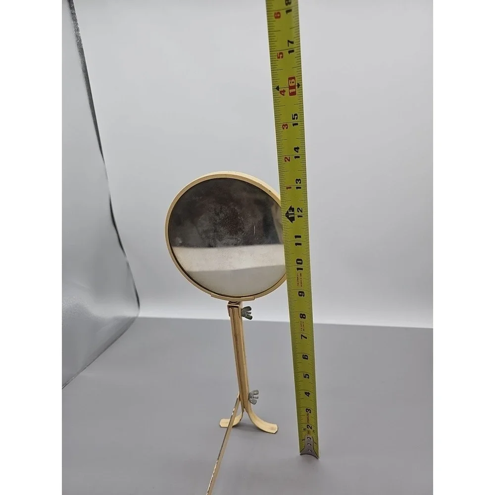 Makeup Table Mirror 1950s Mid Century German Metal Side Vanity Stands‎